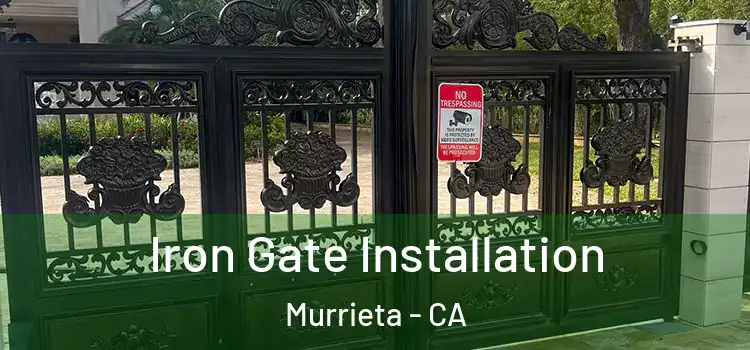 Iron Gate Installation Murrieta - CA